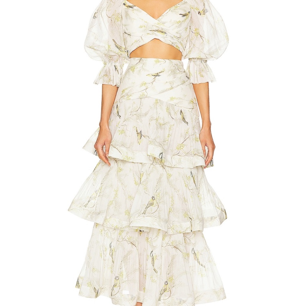 Zimmermann tiered skirt and top
